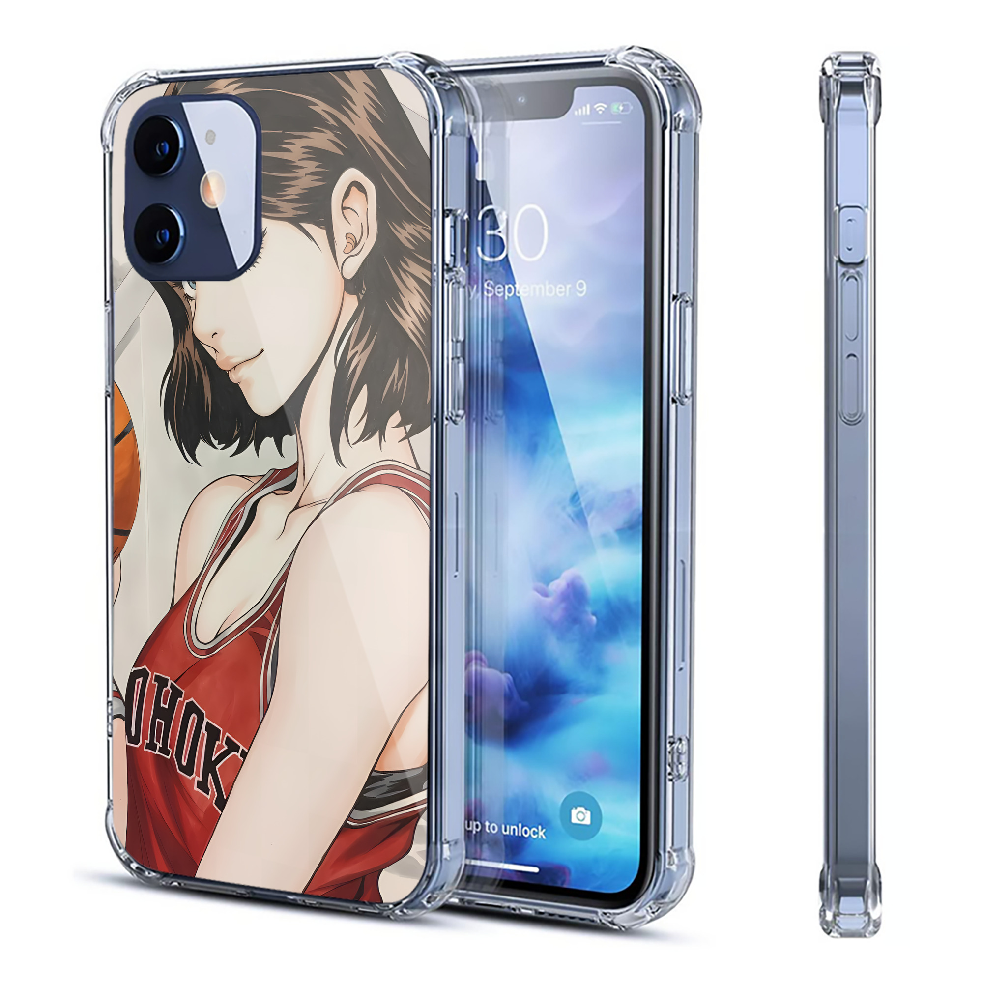 （画像用） SLAM DUNK／スラムダンク 【iPhone 12シリーズ対応】透明スマホケース（クリアソフトケース）